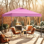 Ainfox 10 x 10 ft Pop up Canopy Tent, Instant Outdoor Canopies, Shade Tents with Carrying Bag,Pink